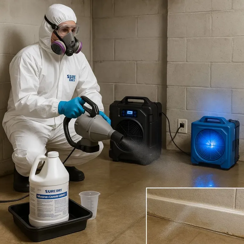 Sanitization and Odor Removal process in Apple Mountain Lake, VA